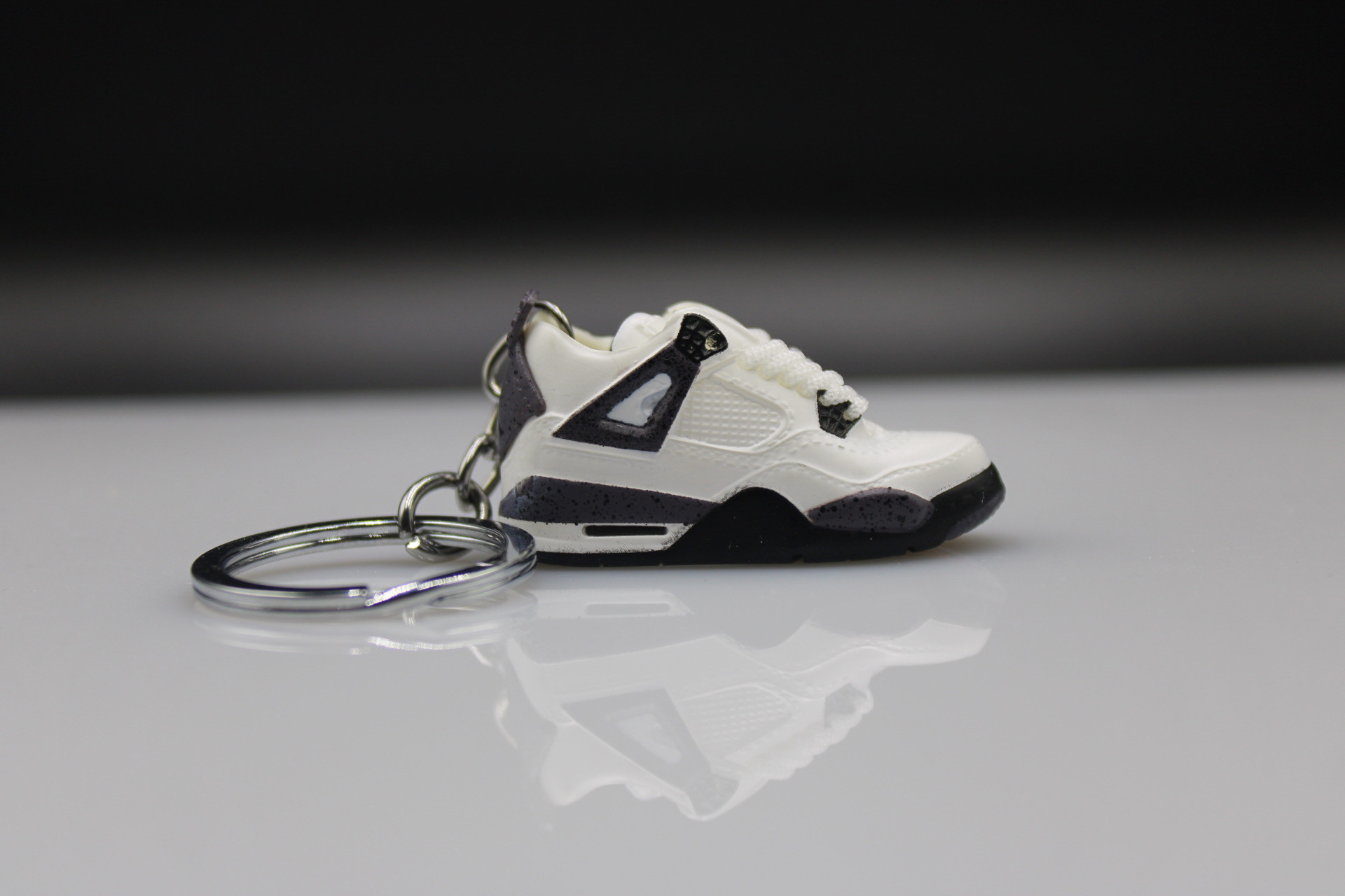 Porte-clés Sneakers 3D - Air Jordan 4 - White Cement